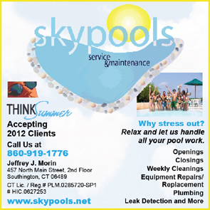 Think Summer with skypools service & maintenance, Southington, CT