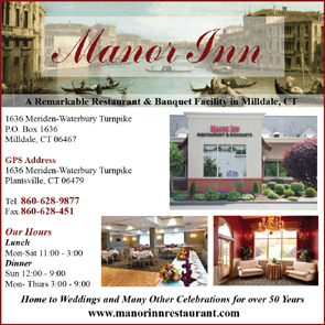 Manor Inn Restaurant & Banquets for Over 50 Years in Southington, CT